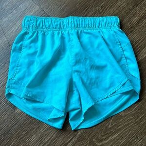 Light blue running shorts